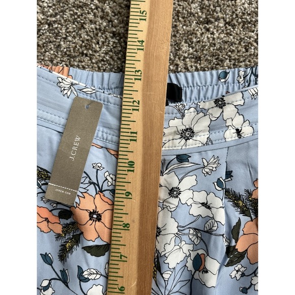 NWT! J. Crew High-Rise Crop Pants in Garden Floral Light Blue 6‎ Lined Pockets - Picture 8 of 12